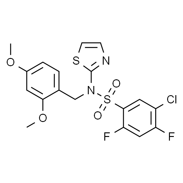 5-Chloro-N-(2,4-dimethoxybenzyl)-2,4-difluoro-N-(thiazol-2-yl)benzenesulfonamide