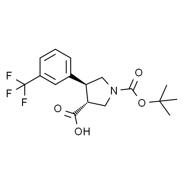 反式-4-[3-(三氟甲基)苯基]-1,3-吡咯烷二羧酸1-叔丁酯