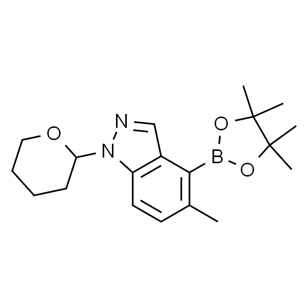 5-甲基-1-(四氢吡喃-2-基)-4-(4,4,5,5-四甲基-1,3,2-二氧硼杂环戊烷-2-基)-1H-吲唑