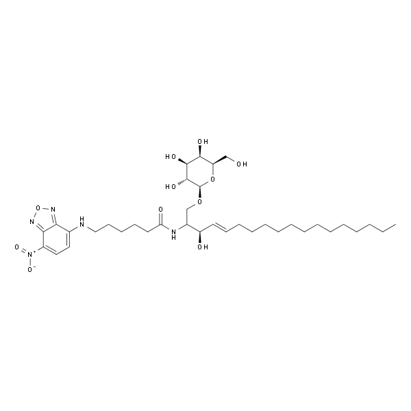 N-[6-[(7-nitro-2-1,3-benzoxadiazol-4-yl)amino]hexanoyl]-D-galactosyl-ß1-1''-sphingosine