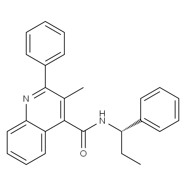 3-甲基-2-苯基-N-((1S)-1-苯基丙基)喹啉-4-甲酰胺