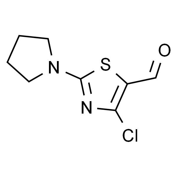 4-氯-2-(1-吡咯烷)-5-噻唑甲醛