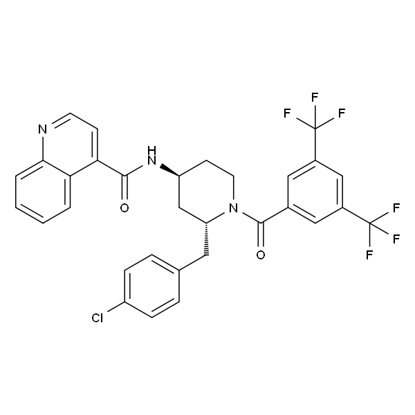 (2R,4S)-N-[1-[3,5-双(三氟甲基)苯甲酰]-2-(4-氯苄基)哌啶-4-基]喹啉-4