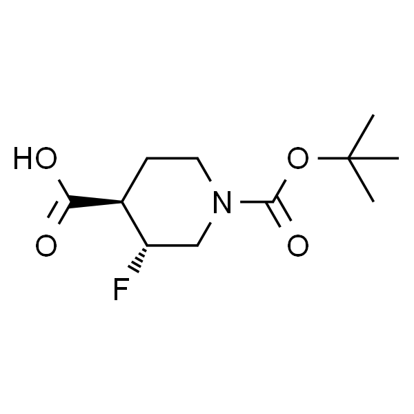 (3,4)-Trans-1-(tert-butoxycarbonyl)-3-fluoropiperidine-4-carboxylic acid racemate