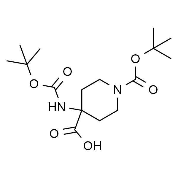 1-Boc-4-(Boc-氨基)哌啶-4-甲酸