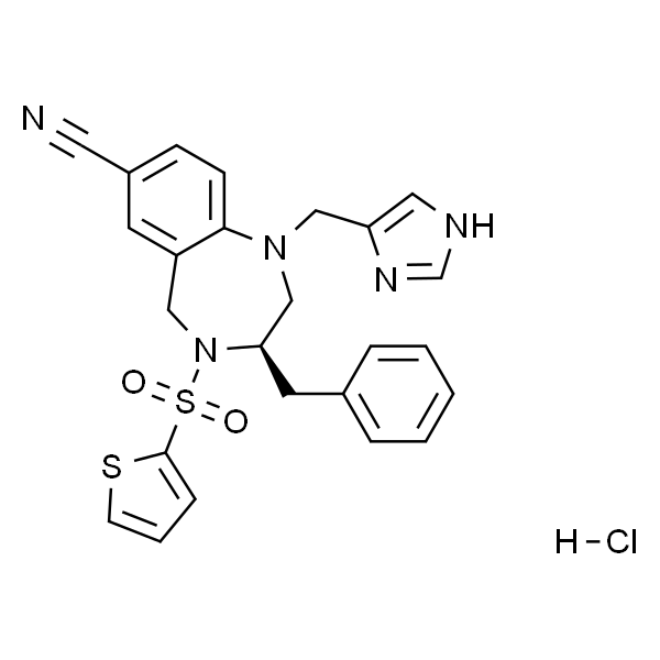 (R)-1-((1H-咪唑-4-基)甲基)-3-苄基-4-(噻吩-2-基磺酰基)-2，3，4，5-四氢-1H-苯并[e][1，4]二氮杂-7-甲腈盐酸盐