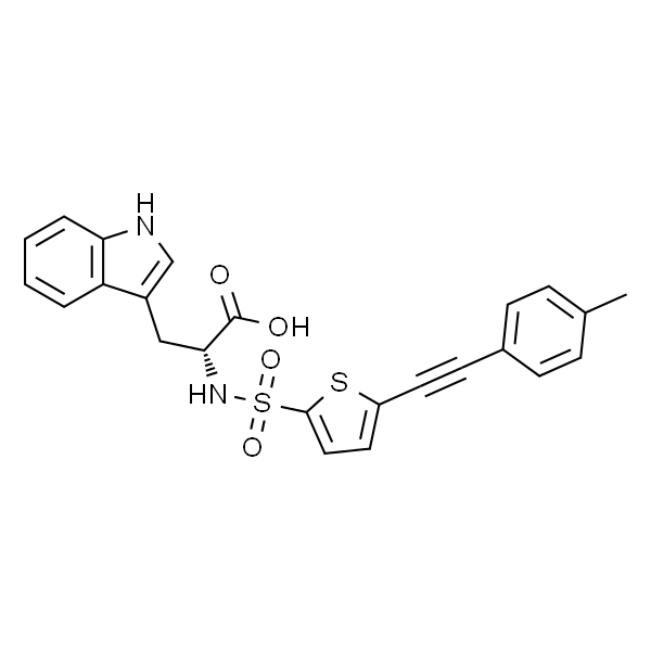 (R)-3-(1H-吲哚-3-基)-2-(5-(对甲苯基炔基)噻吩-2-亚磺酰氨基)丙酸