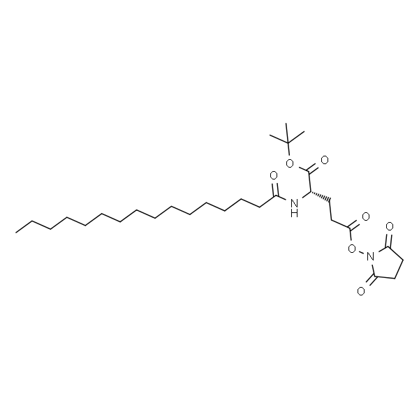 (S)-1-叔丁基 5-(2,5-二氧代吡咯烷-1-基) 2-棕榈油酰胺戊二酸酯