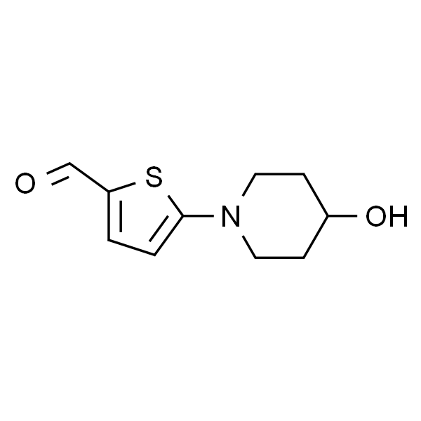 5-(4-羟基哌啶-1-基)噻吩-2-甲醛