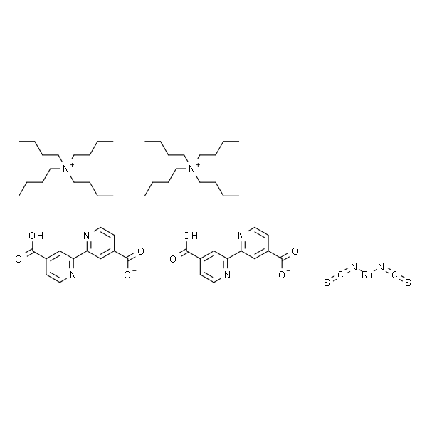 双(四丁基铵)二氢双(异硫氰酸)双(2,2'-联吡啶-4,4'-二羧酸）钌(II)