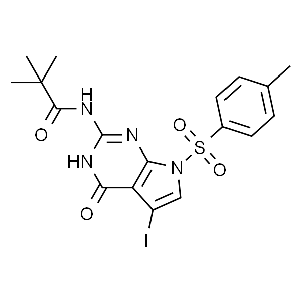 N-(5-碘-4-氧代-7-甲苯磺酰基-4,7-二氢-3H-吡咯并[2,3-d]嘧啶-2-基)新戊酰胺