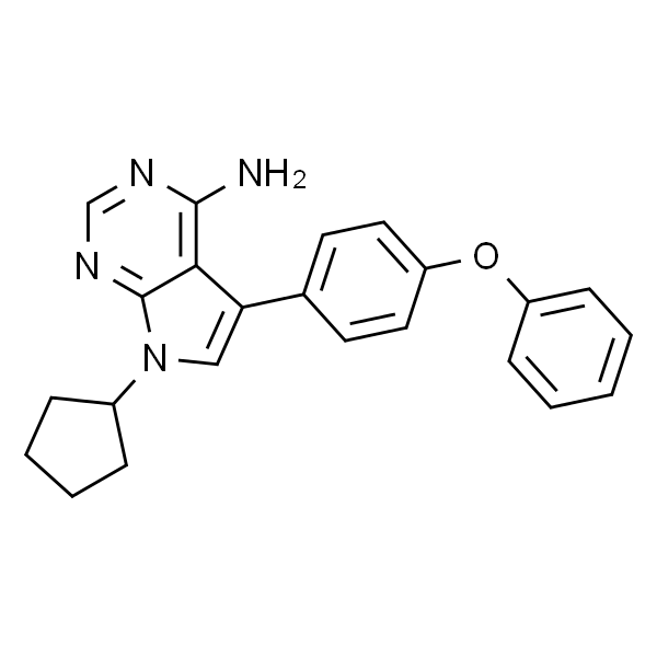 7-环戊基-5-(4-苯氧基苯基)-7H-吡咯并[2,3-d]嘧啶-4-胺