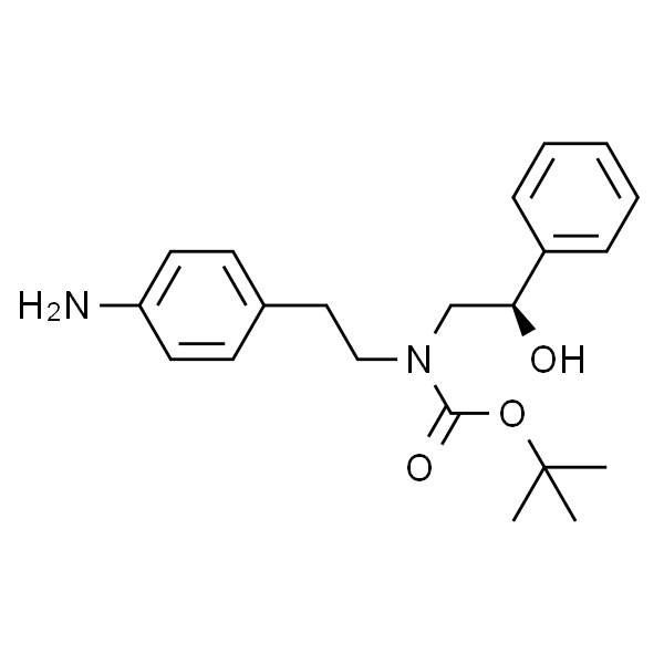 N-[2-(4-氨基苯基)乙基]-N-[(2R)-2-羟基-2-苯基乙基]氨基甲酸叔丁酯