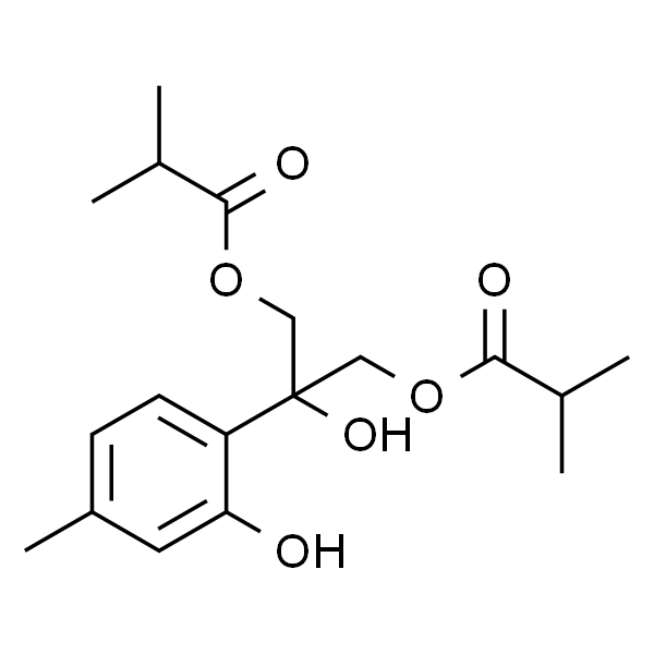 8-羟基-9,10-二异丁酰氧基麝香草酚