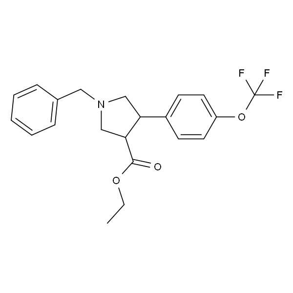 反式-1-苄基-4-（4-（三氟甲氧基）苯基）吡咯烷-3-羧酸乙酯