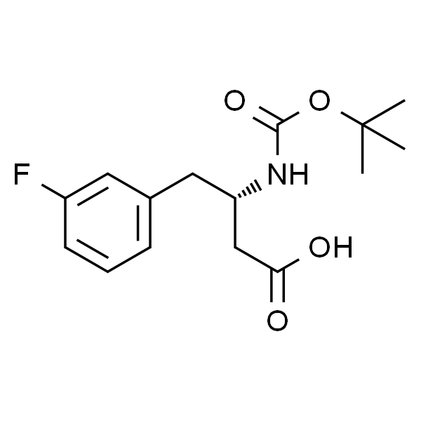 (S)-3-((叔丁氧羰基)氨基)-4-(3-氟苯基)丁酸