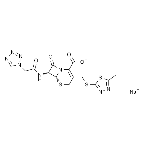 (6R,7R)-7-(2-(1H-四唑-1-基)乙酰胺基)-3-(((5-甲基-1,3,4-噻二唑-2-基)硫基)甲基)-8-氧代-5-硫杂-1-氮杂双环[4.2.0]辛-2-烯-2-羧酸钠