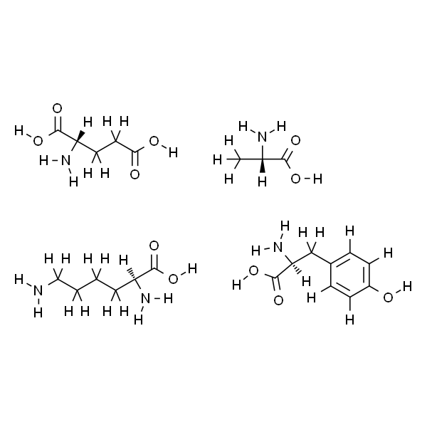 Poly(Ala, Glu, Lys, Tyr) 6:2:5:1 hydrobromide Ala:Glu:Lys:Tyr (6:2:5:1), mol wt 20,000-30,000