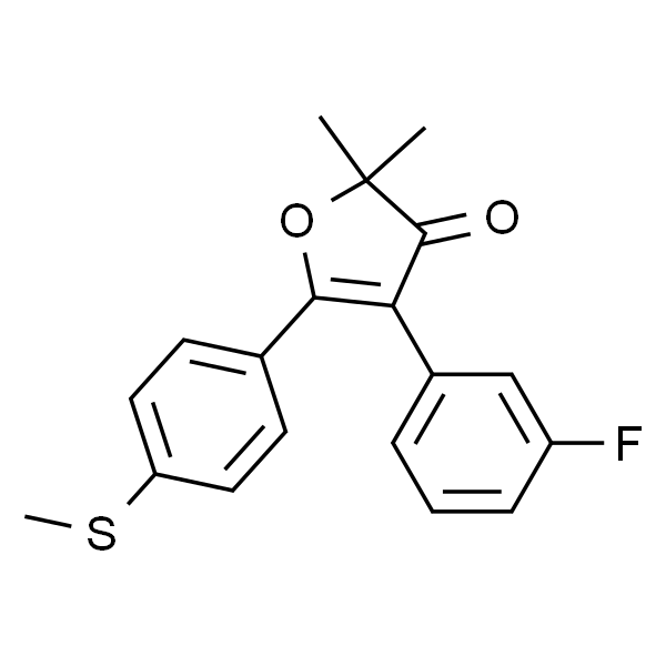 4-(3-氟苯基)-2,2-二甲基-5-(4-(甲硫基)苯基)呋喃-3(2H)-酮