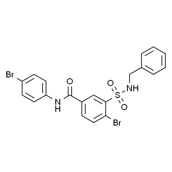 3-(N-苄基氨磺酰)-4-溴-N-(4-溴苯基)苯甲酰胺