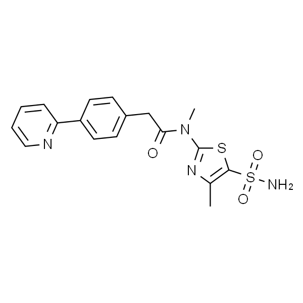N-甲基-N-(4-甲基-5-氨磺酰基噻唑-2-基)-2-(4-(吡啶-2-基)苯基)乙酰胺