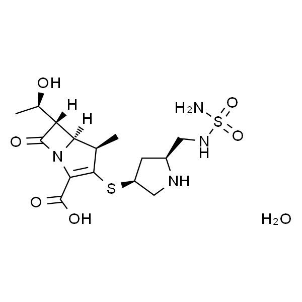 (4R,5S,6S)-6-[(1R)-1-羟基乙基]-4-甲基-7-氧代-3-[[(3S,5S)-5-[(氨基磺酰氨基)-甲基]-3-吡咯烷基]硫]-1-氮杂双环[3.2.0]庚-2-烯-2-甲酸水合物