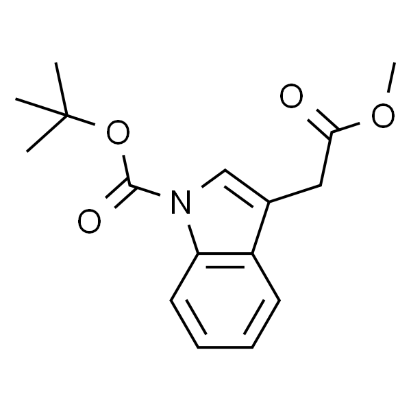 3-(2-甲氧基-2-氧代乙基)-1H-吲哚-1-甲酸叔丁酯