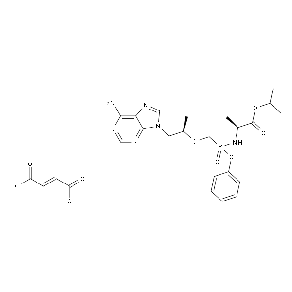 (S)-2-(((S)-((((R)-1-(6-氨基-9H-嘌呤-9-基)丙-2-基)氧基)甲基)(苯氧基)磷酰基)氨基)丙酸异丙酯富马酸盐