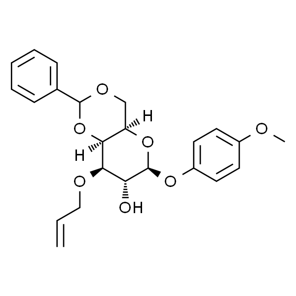 4-甲氧苯基-3-O-烯丙基-4,6-O-苯亚甲基-β-D-吡喃半乳糖苷