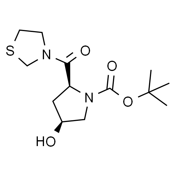 tert-Butyl (2S,4S)-4-hydroxy-2-(thiazolidine-3-carbonyl)pyrrolidine-1-carboxylate