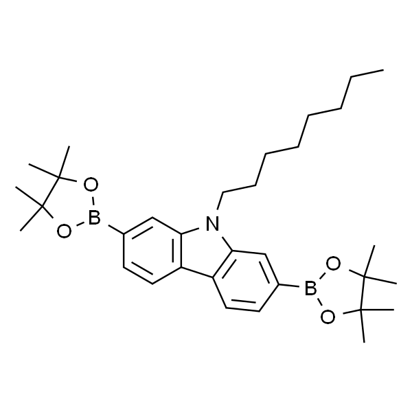 9-正辛基-2,7-双(4,4,5,5-四甲基-1,3,2-二氧硼戊环-2-基)咔唑