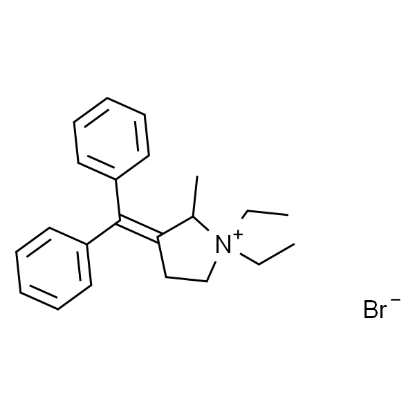 3-(二苯亚甲基)-1,1-二乙基-2-甲基吡咯烷-1-鎓溴化物