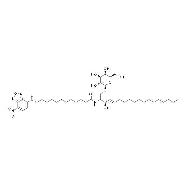 N-[12-[(7-nitro-2-1,3-benzoxadiazol-4-yl)amino]dodecanoyl]-D-galactosyl-ß1-1''-sphingosine