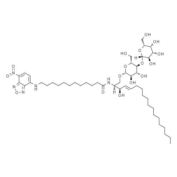 N-[12-[(7-nitro-2-1,3-benzoxadiazol-4-yl)amino]dodecanoyl]-D-lactosyl-ß1-1''-sphingosine