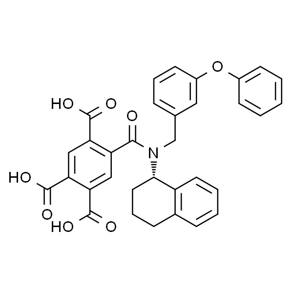 (S)-5-((3-苯氧基苄基)(1,2,3,4-四氢萘-1-基)氨基甲酰基)苯-1,2,4-三羧酸