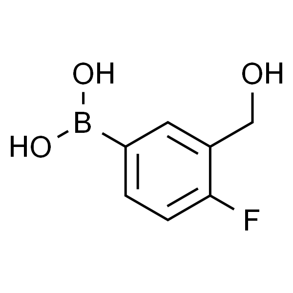 4-氟-3-(羟甲基)苯硼酸 (含有数量不等的酸酐)