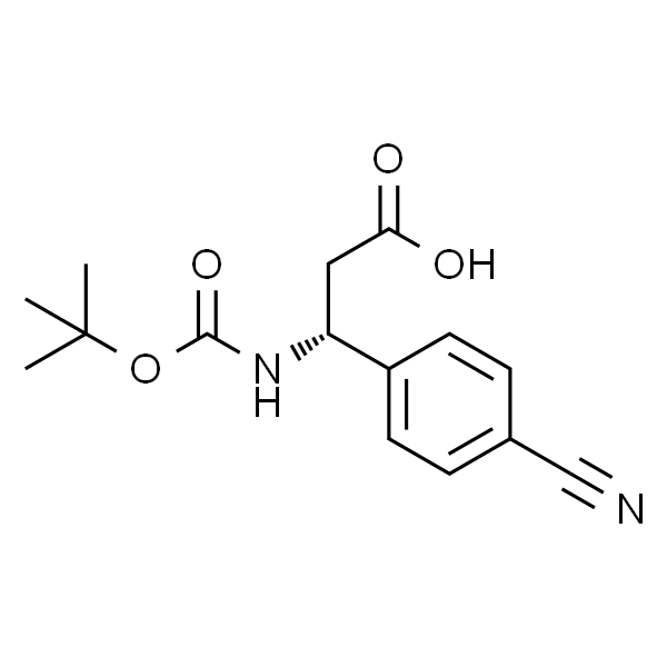 (R)-3-((叔丁氧羰基)氨基)-3-(4-氰基苯基)丙酸