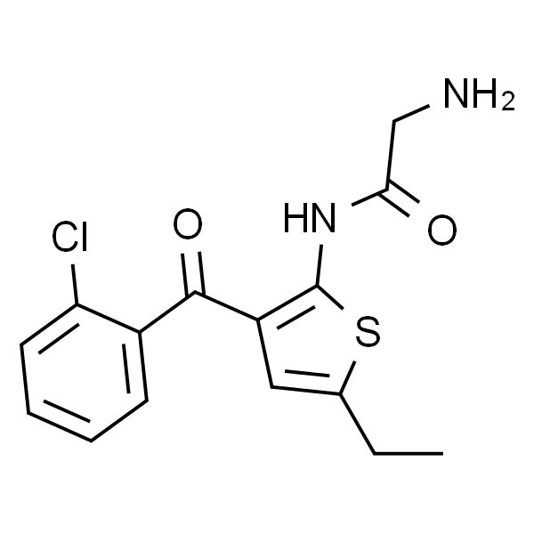 2-氨基-N-(3-(2-氯苯甲酰基)-5-乙基噻吩-2-基)乙酰胺