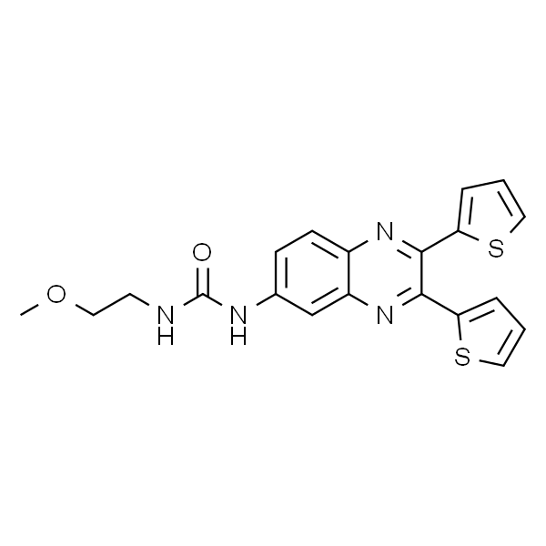 1-(2，3-二(噻吩-2-基)喹啉-6-基)-3-(2-甲氧基乙基)脲