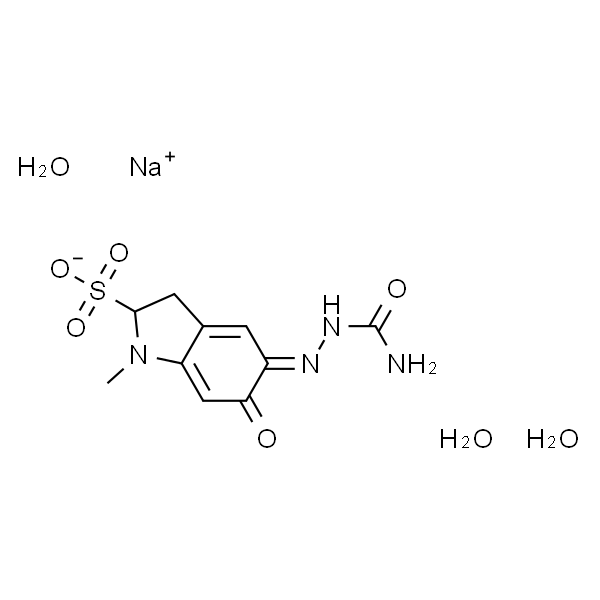5-(2-氨基甲酰肼基)-1-甲基-6-氧代-2,3,5,6-四氢-1H-吲哚-2-磺酸钠