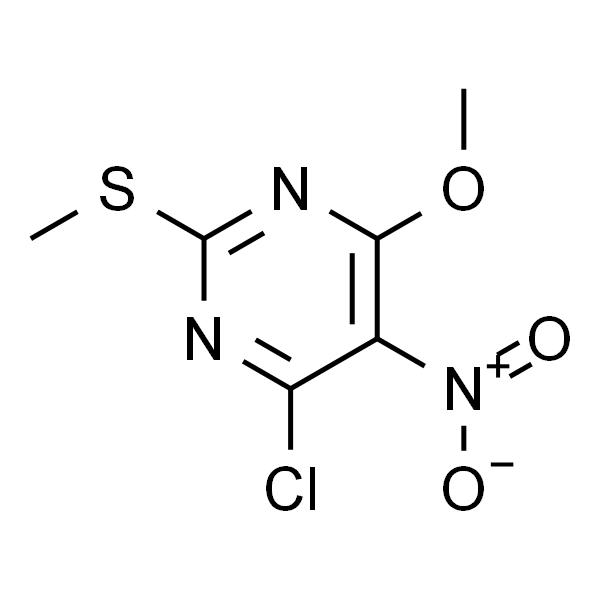 4-氯-6-甲氧基-2-(甲硫基)-5-硝基嘧啶