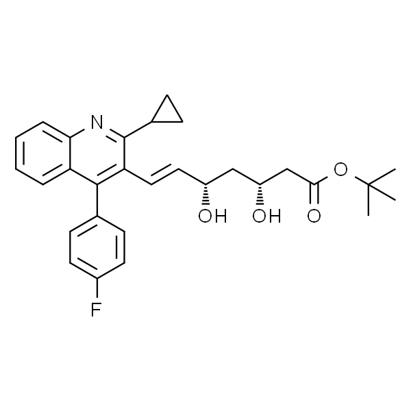 (3R,5S,E)-7-(2-环丙基-4-(4-氟苯基)喹啉-3-基)-3,5-二羟基庚-6-烯酸叔丁酯