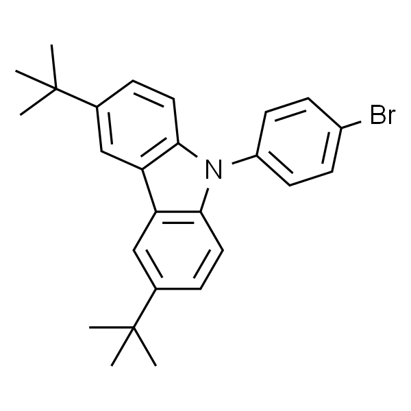 9-(4-溴苯基)-3,6-二叔丁基咔唑