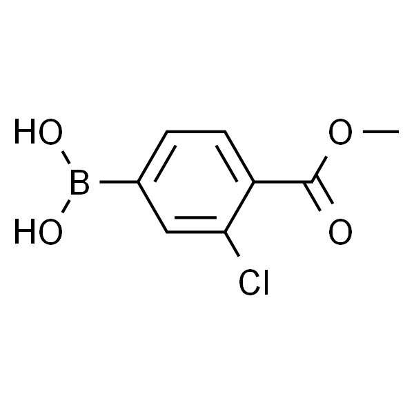 3-氯-4-(甲氧基羰基)苯硼酸 (含不同量的酸酐)