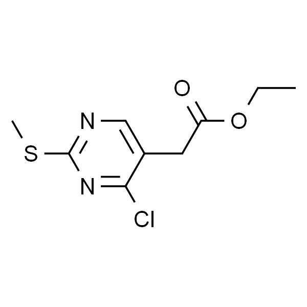 4-氯-2-甲基硫代-5-嘧啶乙酸乙酯