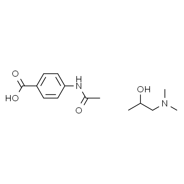 2-羟基-N,N-二甲基丙-1-铵-4-乙酰氨基苯甲酸盐