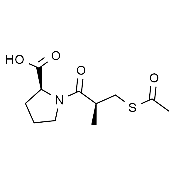 1-[(2S)-3-(乙酰硫代)-2-甲基丙酰基]-L-脯氨酸 水合物