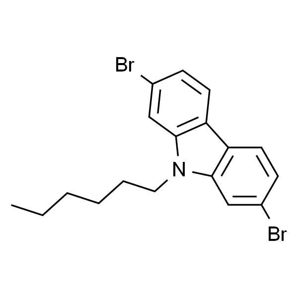 2,7-二溴-9-己基咔唑