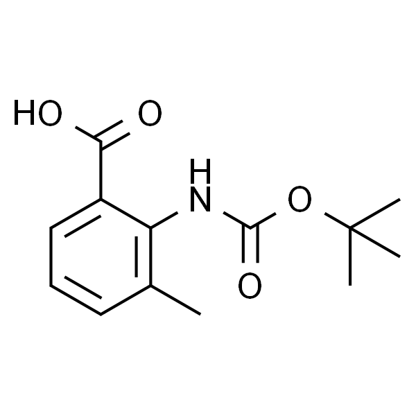 2-叔丁氧基羰氨基-3-甲基苯甲酸