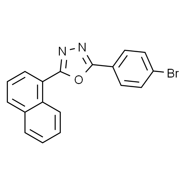 2-(4-溴苯基)-5-(1-萘基)-1,3,4-噁二唑